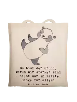 Сумка для переноски Mr & Mrs Panda Karate Trainerin Strke, кремовый