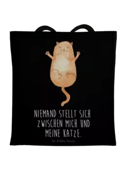Сумка для переноски Mr & Mrs Panda Katze Umarmen, черный