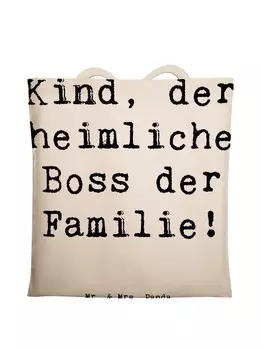 Сумка для переноски Mr & Mrs Panda Kind Heimliche Fhrungskraft, кремовый