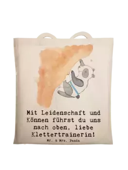 Сумка для переноски Mr & Mrs Panda Klettern Trainerin, кремовый
