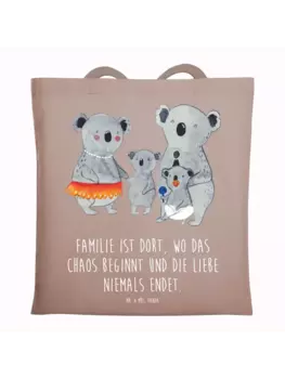 Сумка для переноски Mr & Mrs Panda Koala Familie, пастельно-коричневый