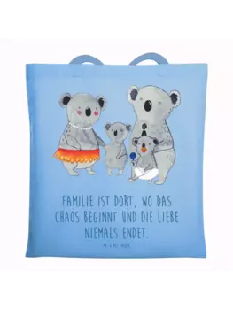 Сумка для переноски Mr & Mrs Panda Koala Familie, небесно-синий