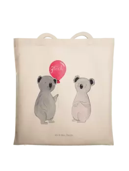 Сумка для переноски Mr & Mrs Panda Koala Luftballon ohne Spruch, кремовый