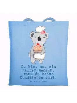 Сумка для переноски Mr & Mrs Panda Konditorin Herz, небесно-синий