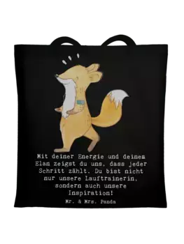 Сумка для переноски Mr & Mrs Panda Lauftrainerin Inspiration, черный