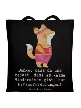 Сумка для переноски Mr & Mrs Panda Leichtathletik Trainerin Inspiratio, черный