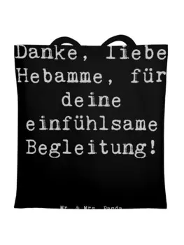 Сумка для переноски Mr & Mrs Panda Liebe Hebamme, черный