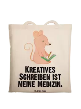 Сумка для переноски Mr & Mrs Panda Maus Kreatives Schreiben, кремовый
