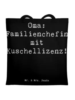 Сумка для переноски Mr & Mrs Panda Oma Familienchefin, черный