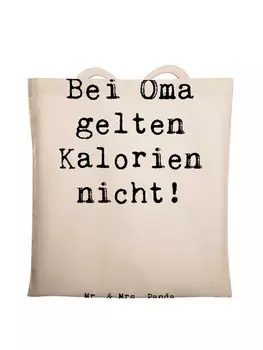 Сумка для переноски Mr & Mrs Panda Oma Kalorien, кремовый