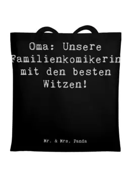 Сумка для переноски Mr & Mrs Panda Oma Familienkomikerin, черный
