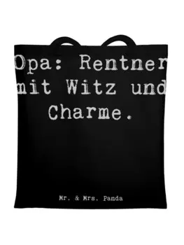 Сумка для переноски Mr & Mrs Panda Opa Rentner, черный