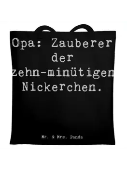 Сумка для переноски Mr & Mrs Panda Opa Nickerchenmeister, черный