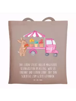 Сумка для переноски Mr & Mrs Panda Osterhase Blumenwagen, пастельно-коричневый