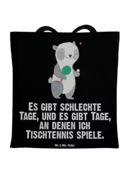 Сумка для переноски Mr & Mrs Panda Panda Tischtennis, черный