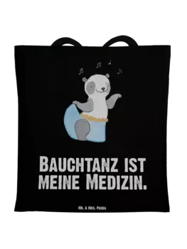 Сумка для переноски Mr & Mrs Panda Panda Bauchtanz, черный