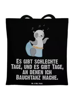 Сумка для переноски Mr & Mrs Panda Panda Bauchtanz, черный