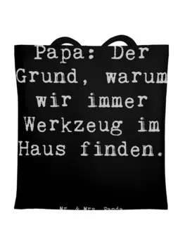 Сумка для переноски Mr & Mrs Panda Papa Werkzeug, черный