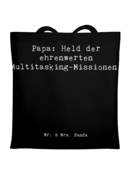 Сумка для переноски Mr & Mrs Panda Papa Held, черный