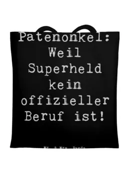 Сумка для переноски Mr & Mrs Panda Patenonkel Superheld, черный