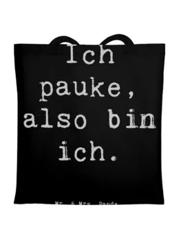 Сумка для переноски Mr & Mrs Panda Pauken Motivation, черный