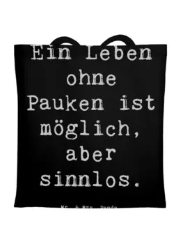 Сумка для переноски Mr & Mrs Panda Pauken Leben, черный