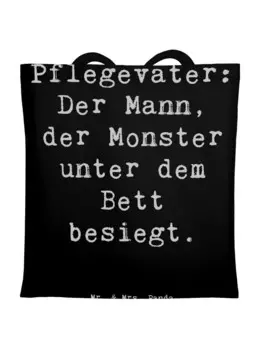 Сумка для переноски Mr & Mrs Panda Pflegevater Held, черный