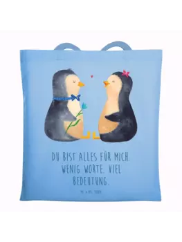 Сумка для переноски Mr & Mrs Panda Pinguin Prchen, небесно-синий