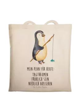 Сумка для переноски Mr & Mrs Panda Pinguin Angler, кремовый