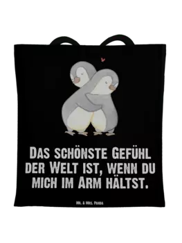 Сумка для переноски Mr & Mrs Panda Pinguine Kuscheln, черный