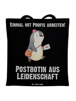Сумка для переноски Mr & Mrs Panda Postbotin Leidenschaft, черный