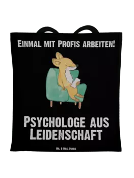 Сумка для переноски Mr & Mrs Panda Psychologe Leidenschaft, черный