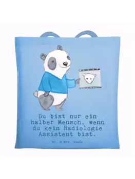 Сумка для переноски Mr & Mrs Panda Radiologie Assistent Herz, небесно-синий