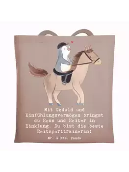 Сумка для переноски Mr & Mrs Panda Reitsport Trainerin Harmonie, пастельно-коричневый