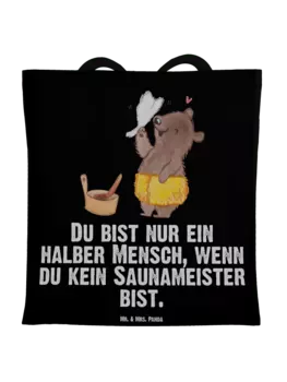 Сумка для переноски Mr & Mrs Panda Saunameister Herz, черный