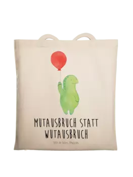Сумка для переноски Mr & Mrs Panda Schildkrte Luftballon, кремовый