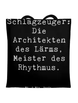 Сумка для переноски Mr & Mrs Panda Schlagzeug Architekten, черный