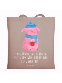 Сумка для переноски Mr & Mrs Panda Schweinchen Glhwein, пастельно-коричневый