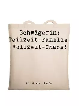 Сумка для переноски Mr & Mrs Panda Schwgerin Chaos, кремовый