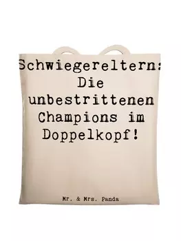 Сумка для переноски Mr & Mrs Panda Schwiegereltern Champions, кремовый