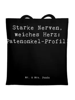 Сумка для переноски Mr & Mrs Panda Starke Patenonkel, черный