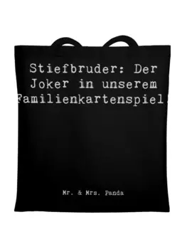 Сумка для переноски Mr & Mrs Panda Stiefbruder Der Joker, черный