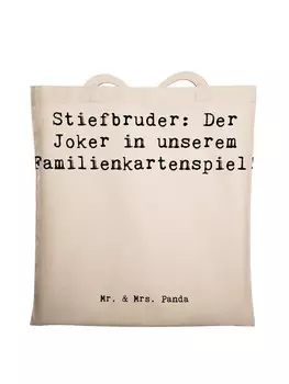 Сумка для переноски Mr & Mrs Panda Stiefbruder Der Joker, кремовый
