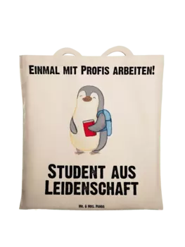 Сумка для переноски Mr & Mrs Panda Student Leidenschaft, кремовый