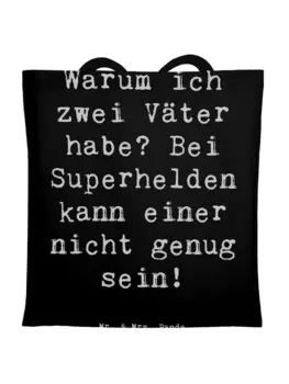 Сумка для переноски Mr & Mrs Panda Superhelden Stiefvater, черный