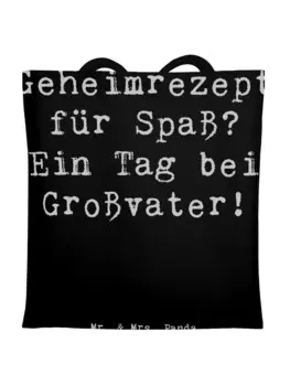 Сумка для переноски Mr & Mrs Panda Tag bei Grovater, черный