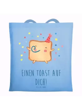 Сумка для переноски Mr & Mrs Panda Toast Party, небесно-синий