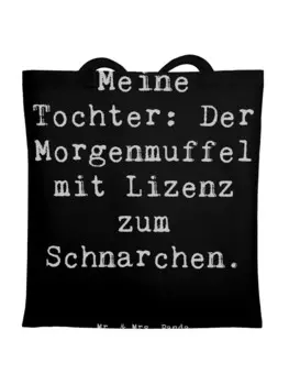 Сумка для переноски Mr & Mrs Panda Tochter Morgenmuffel, черный