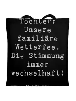 Сумка для переноски Mr & Mrs Panda Tochter Wetterfee, черный