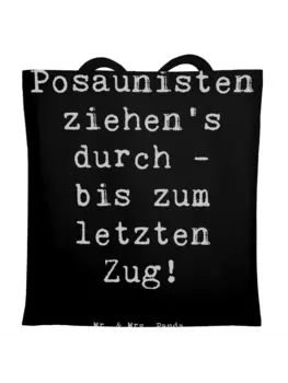 Сумка для переноски Mr & Mrs Panda Trombone Durchzieher, черный